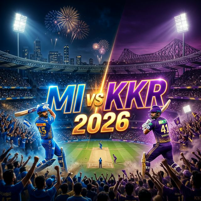 मुंबई इंडियंस बनाम कोलकाता नाइट राइडर्स IPL 2026 - मैच प्रीव्यू