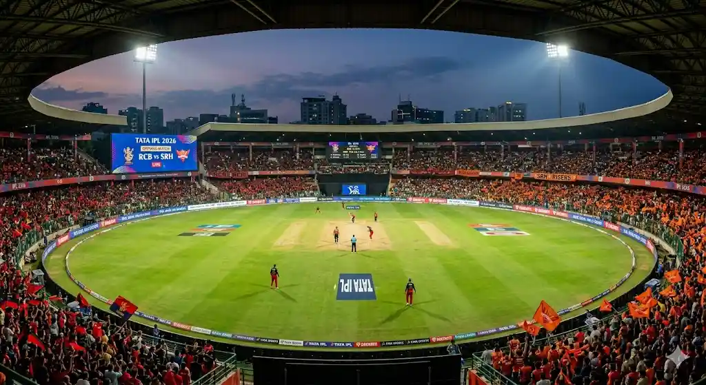 आईपीएल उद्घाटन मैच RCB vs SRH 2026 - क्रिकेट संगम हिंदी क्रिकेट न्यूज़